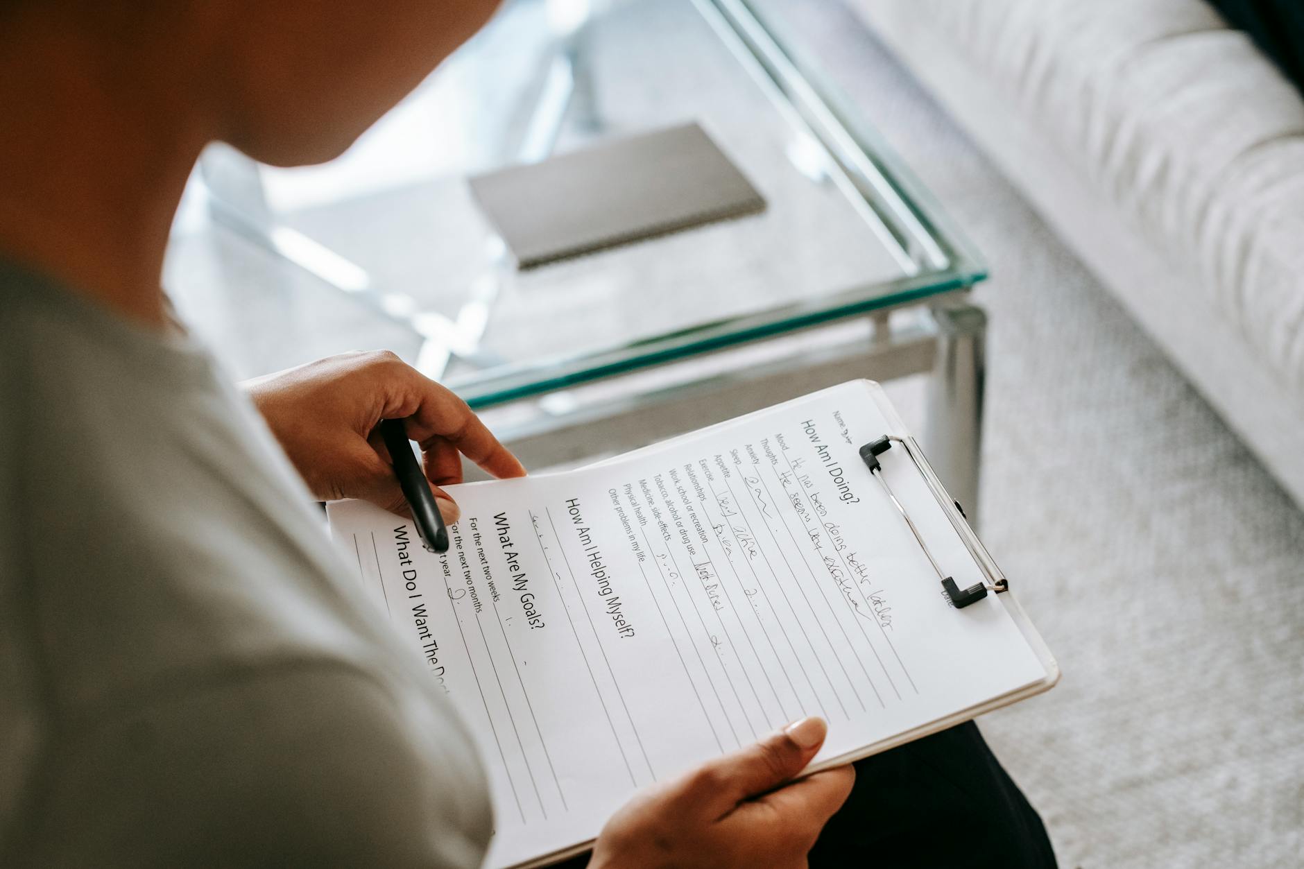 Image of a clipboard with a form on it.